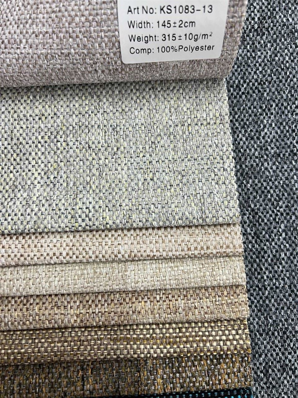 Linen Look Material Woven Fabric