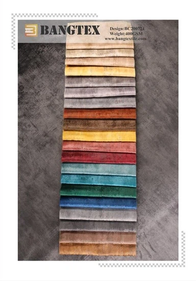 Embroidery Velvet Sofa and Curtain Fabric