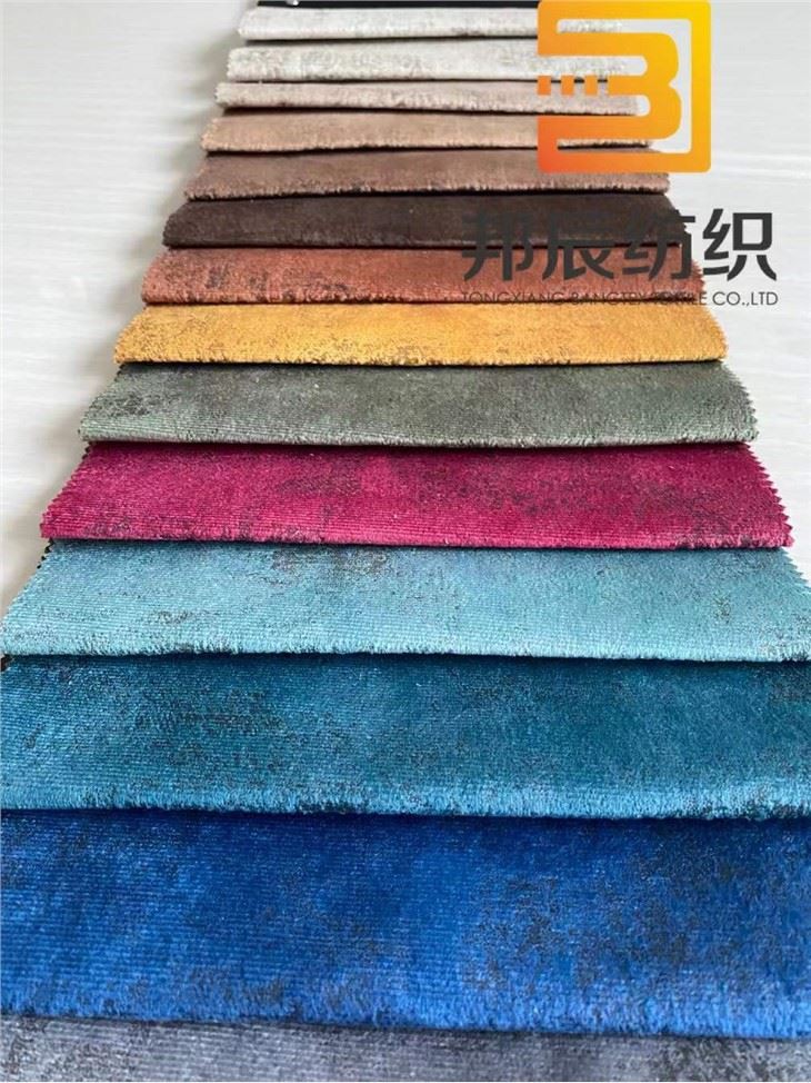 New Design Holland Velvet With Printed And Glue Emboss 100%Polyester